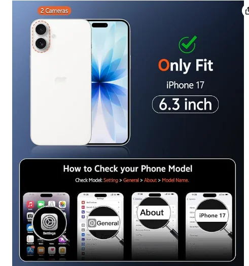 iPhone 17 Case Clear: Magnetic Phone Cases with Screen Protector Drop Proof Compatible with Magsafe Slim Anti Yellowing Rugged Shockproof Protective Transparent Cell Cover (A-Clear) product image (2)