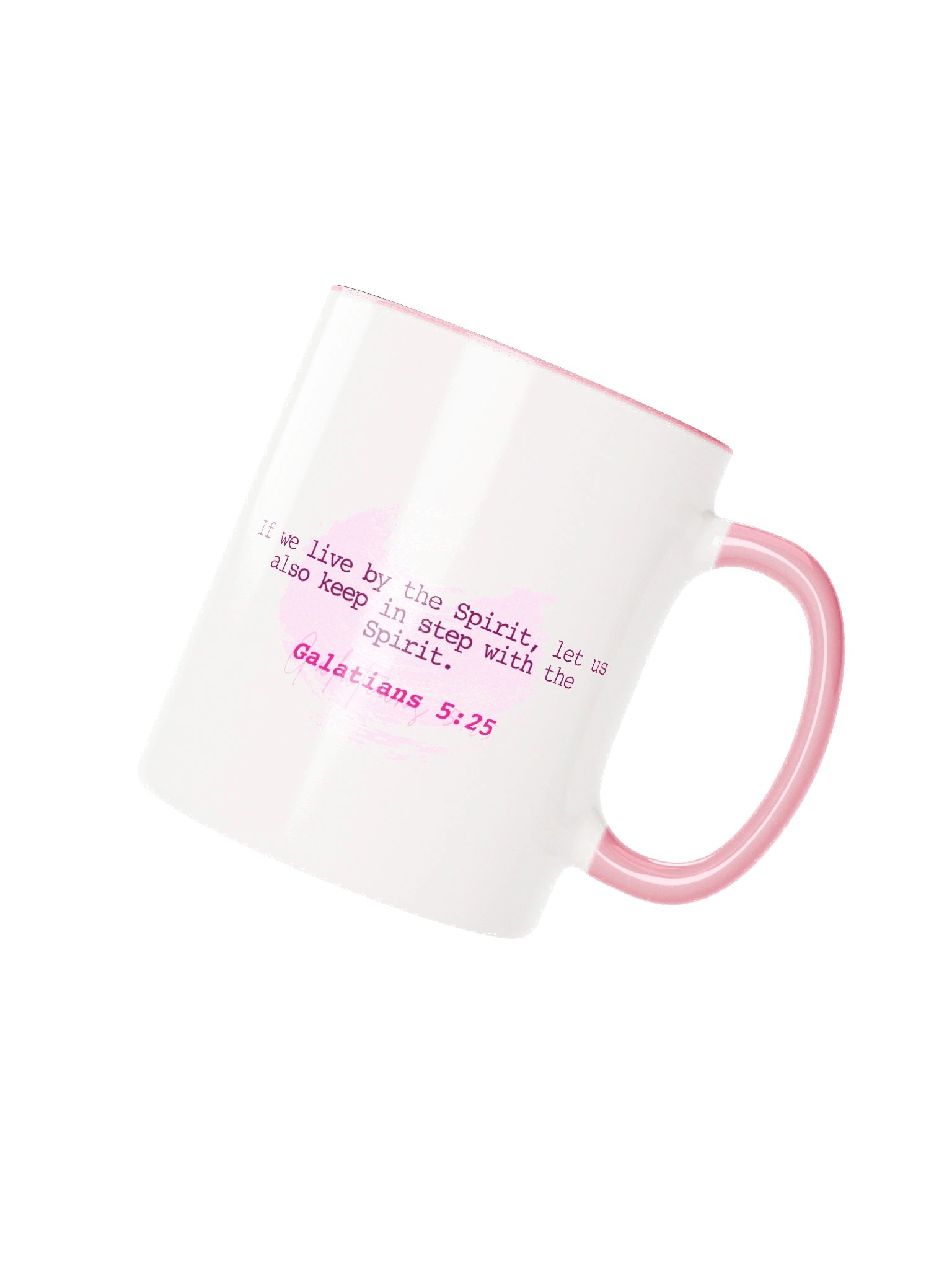 In Step – Pink/White Mug product image (3)