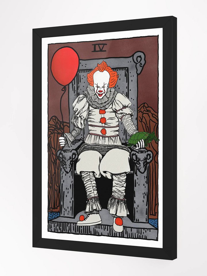 New Pennywise Emperor Tarot Card Framed Print product image (2)