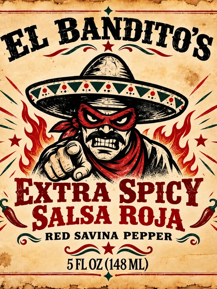 El Bandito's Extra Spicy Salsa Roja product image (2)