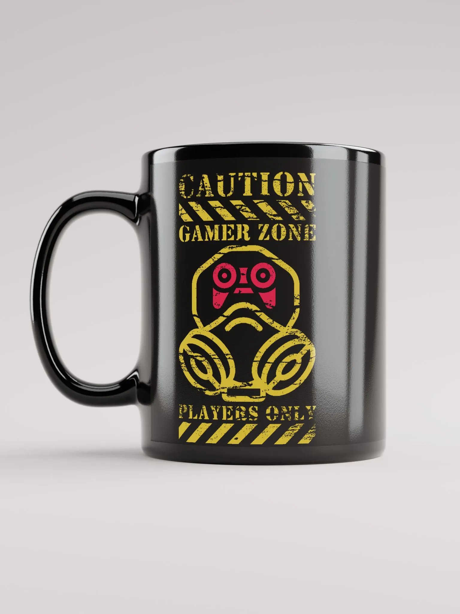 Caution Gamer Zone Players Only | Black Mug product image (12)