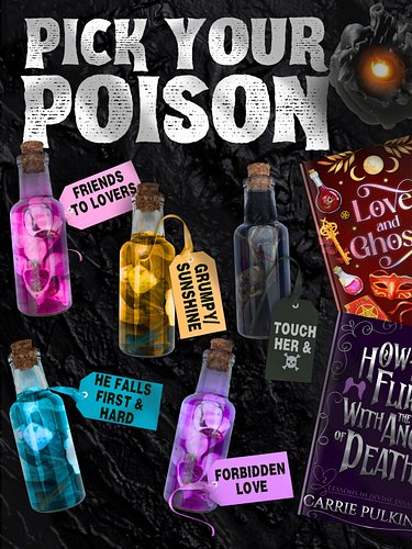 What are your favorite tropes?
⠀
Pick your poison. Get a book rec.
⠀
Whether it's forbidden love, he falls first, grumpy/suns...