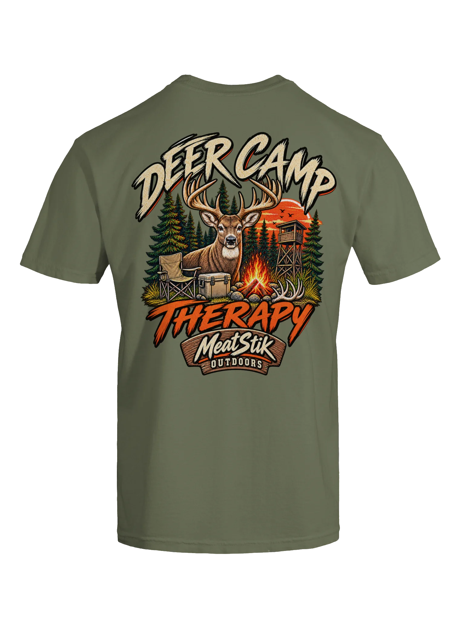 Deer Cam Therapy Comfort Colors Tee product image (1)