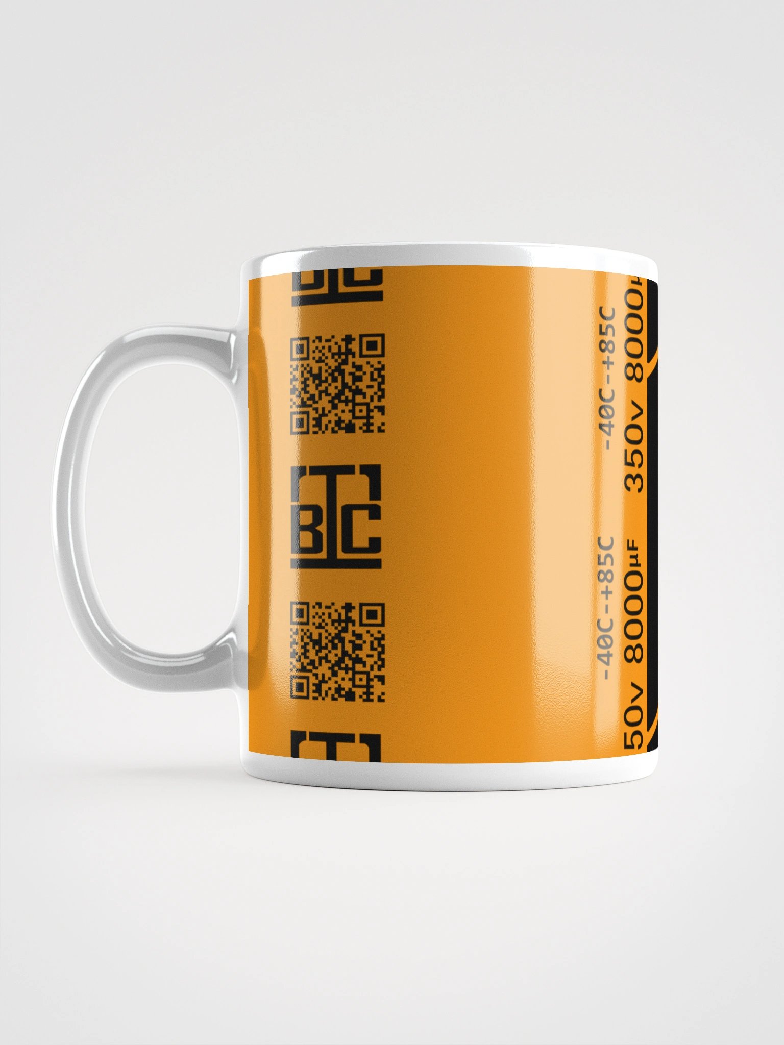 Capacitor Glossy Mug - ORANGE product image (2)
