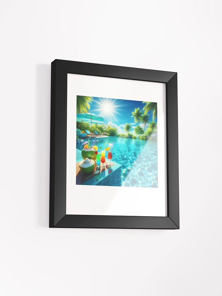 Vibrant Ayous Wood Framed Matte Poster | Ai Design product image (10)