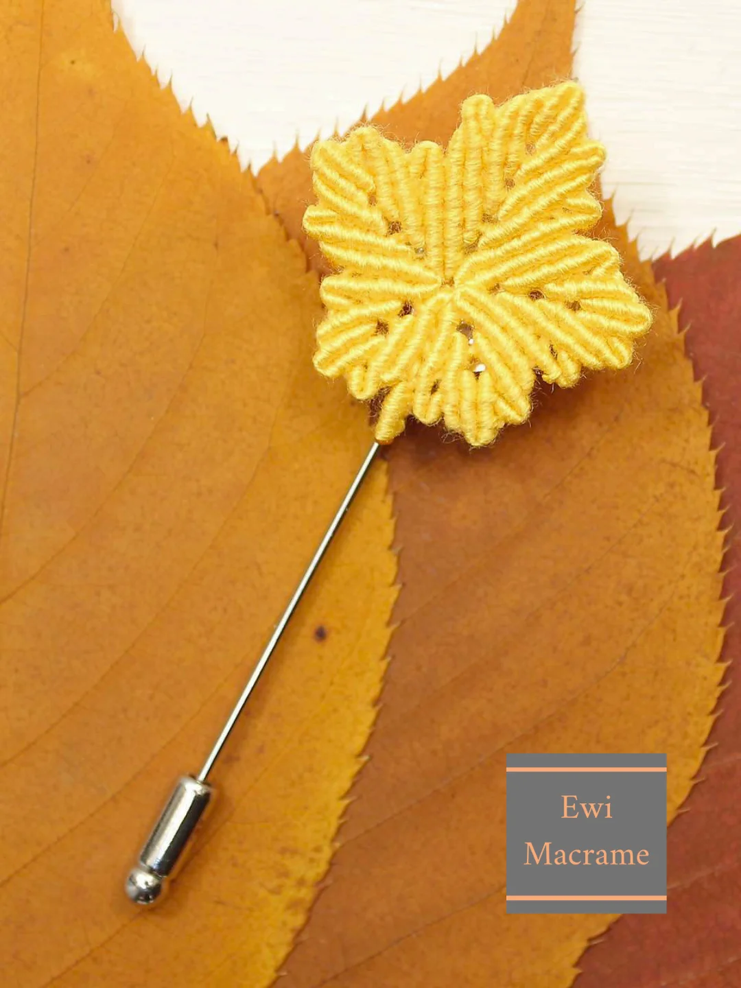 Micro Macrame Maple Leaf – Photo Tutorial product image (8)