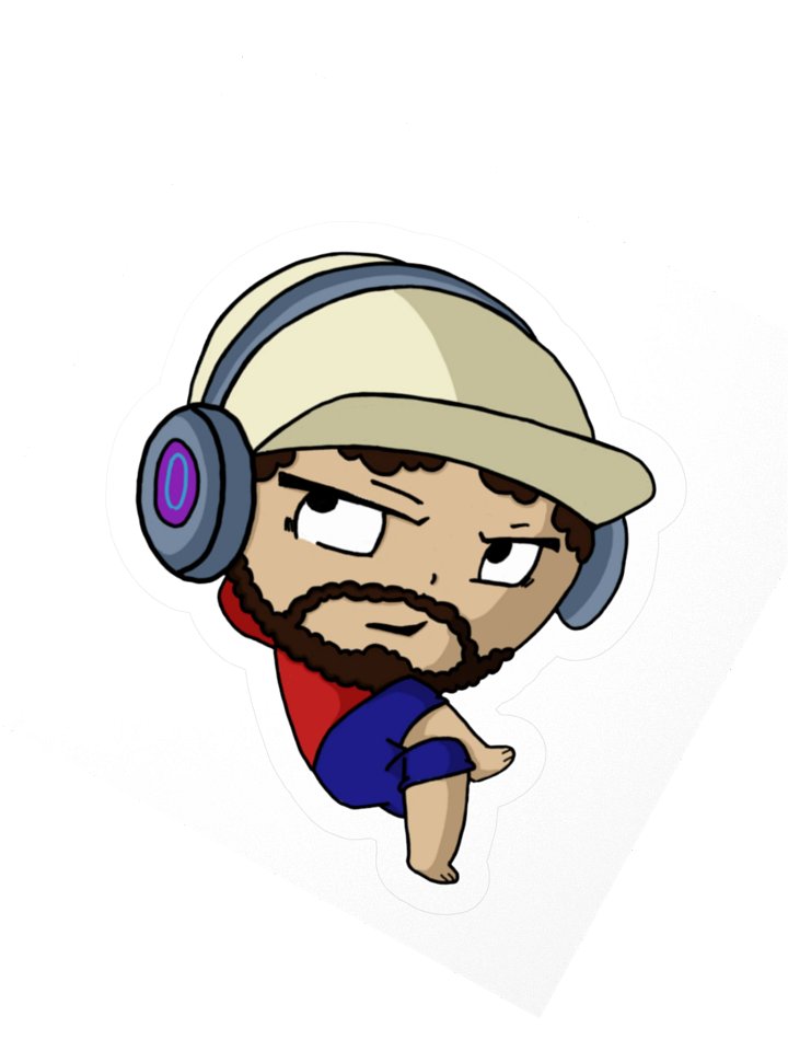 Lou Lounging Sticker product image (5)