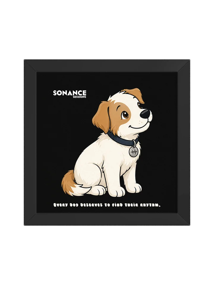 Sonance Dog Framed Matte Poster (Look Up) product image (1)