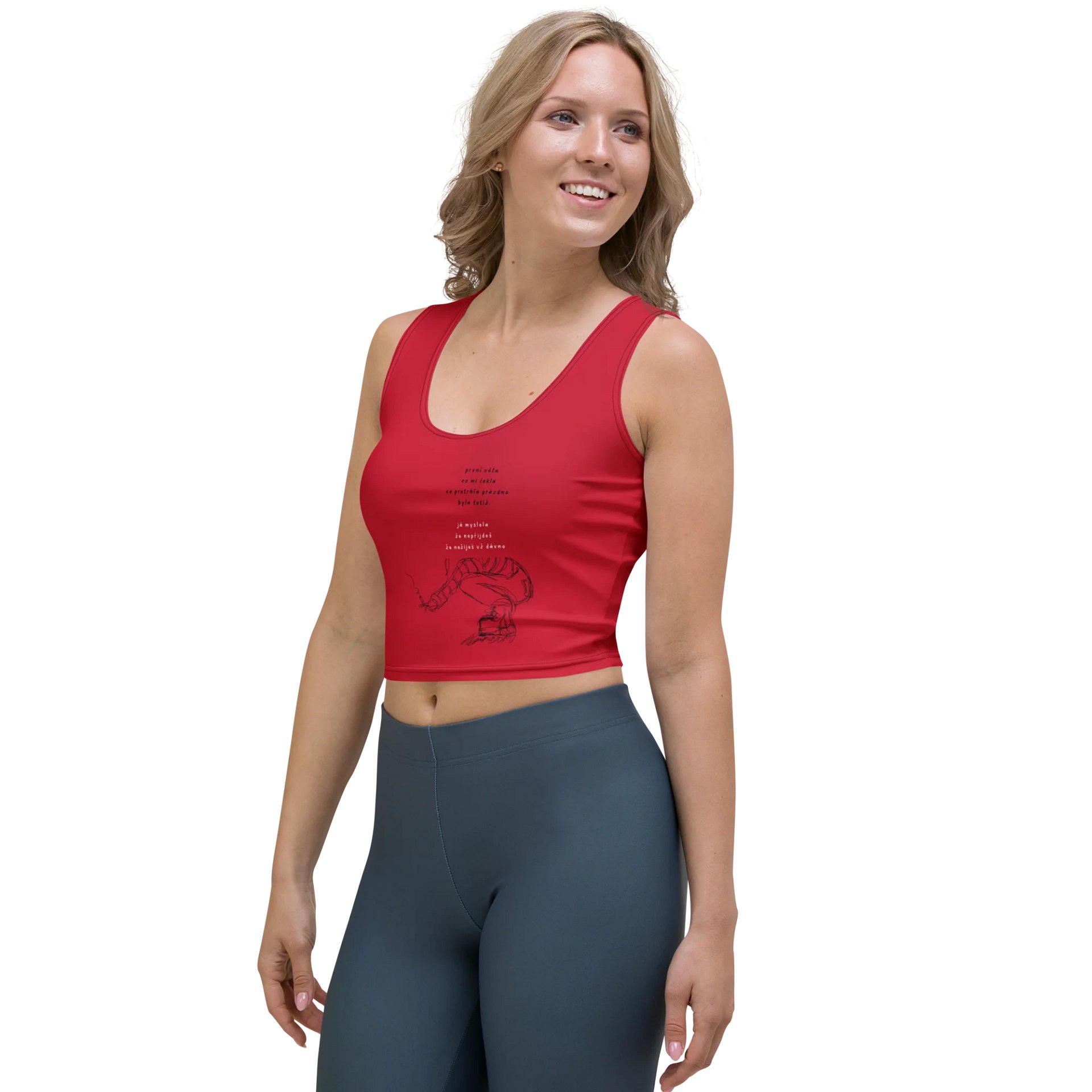 Mladší já Red Crop Top product image (2)
