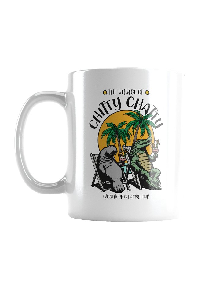 The Village of Chitty Chatty TV Florida USA Fun Manatee Alligator Design Coffee Mug product image (1)