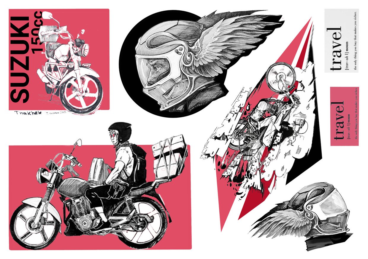 "Trip" 3 stickerset A5 product image (3)