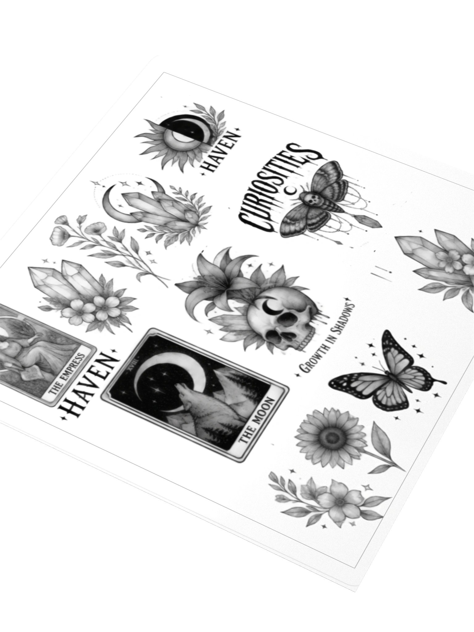 Haven & Curiosities Sticker Sheet | Tarot, Crystals & Botanical Art product image (5)