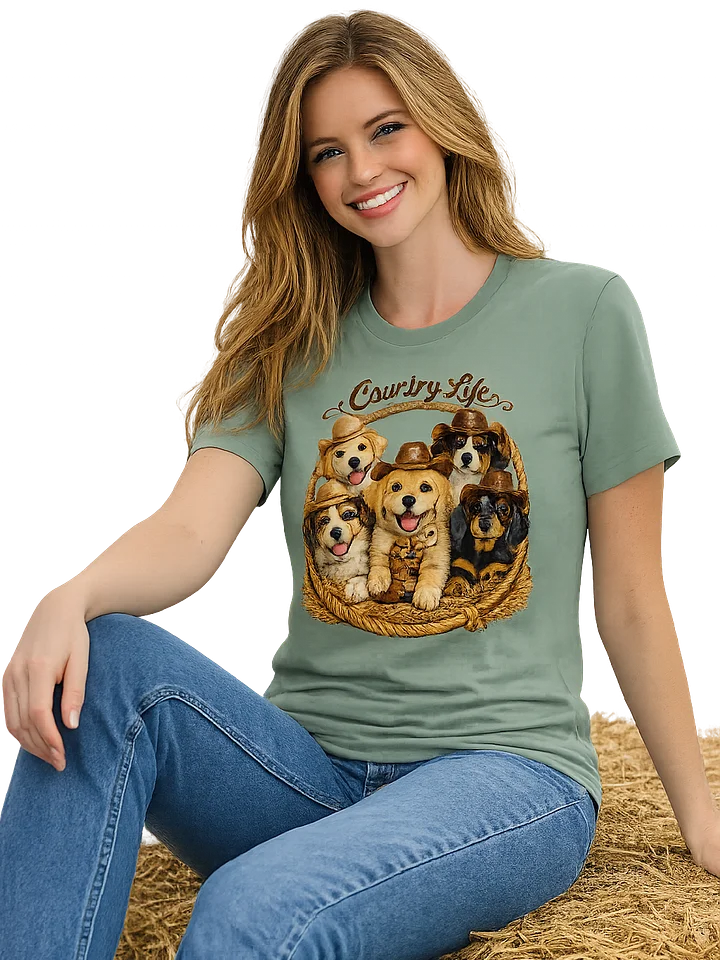 Pawsome Puppies Cowboy Circle T-Shirt product image (1)