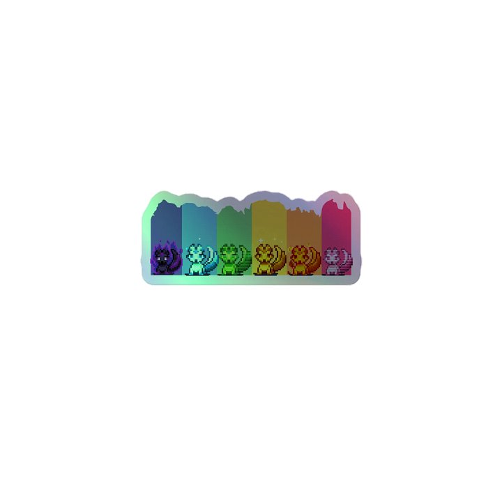 Prismatic Paws Holographic Sticker product image (1)
