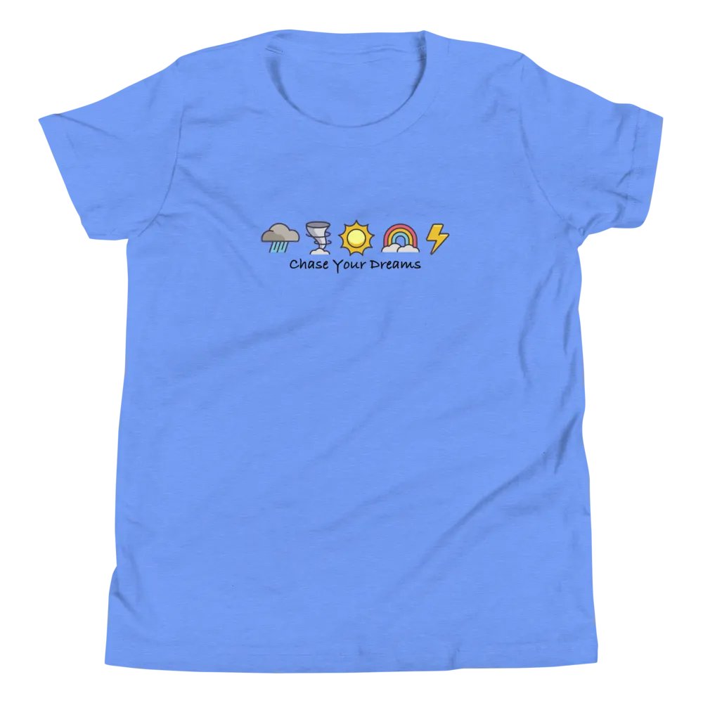 "Chase Your Dreams" - Youth T-Shirt Dark Text Mode product image (8)