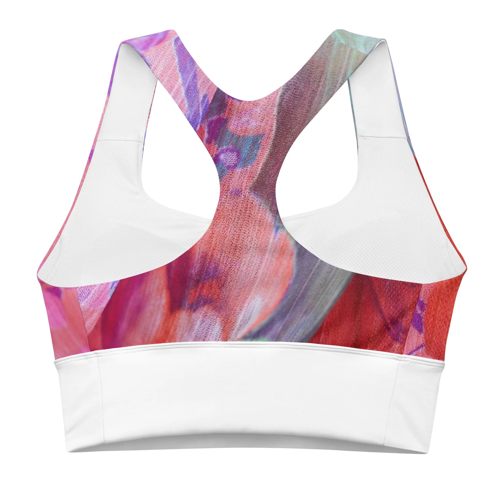 Paradise Breeze White Recycled Longline Sports Bra product image (2)