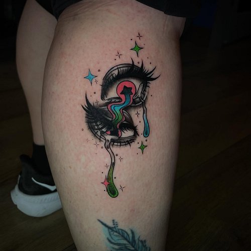 Some trippy eyes for Ashlie! Thank you! 🩷💚🩵