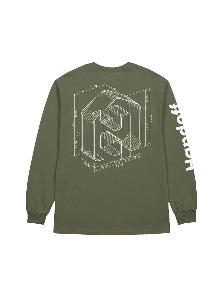 Iso-blueprint Long Sleeve Tee product image (2)
