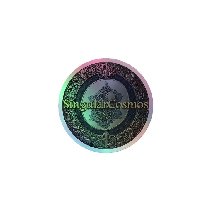 Singular Cosmos Grey Holographic Sticker product image (1)