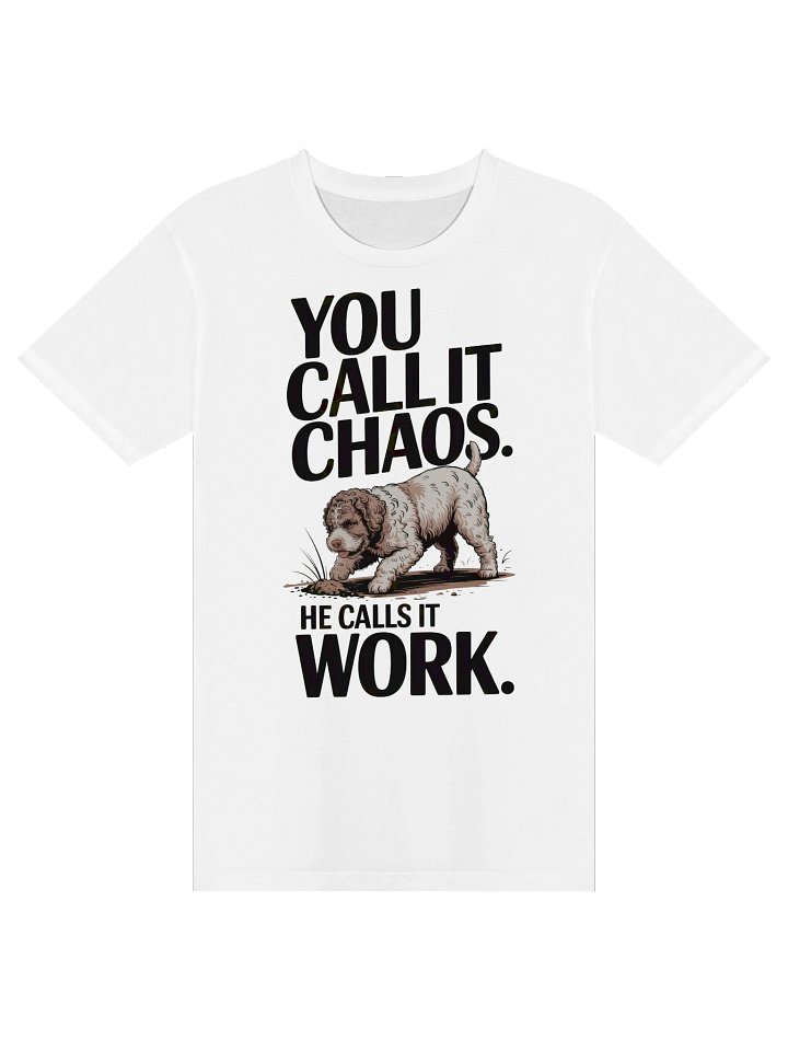 Lagotto “Chaos vs Work” Premium Tee product image (1)