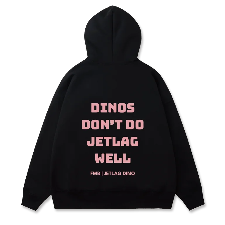 FMB JETLAG DINO 經典帽T (粉) product image (2)