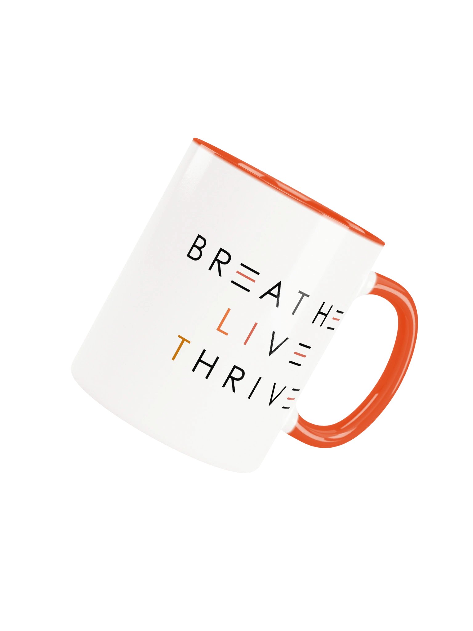 BREATHE. LIVE. THRIVE. 2-TONE MUG / Orange product image (9)