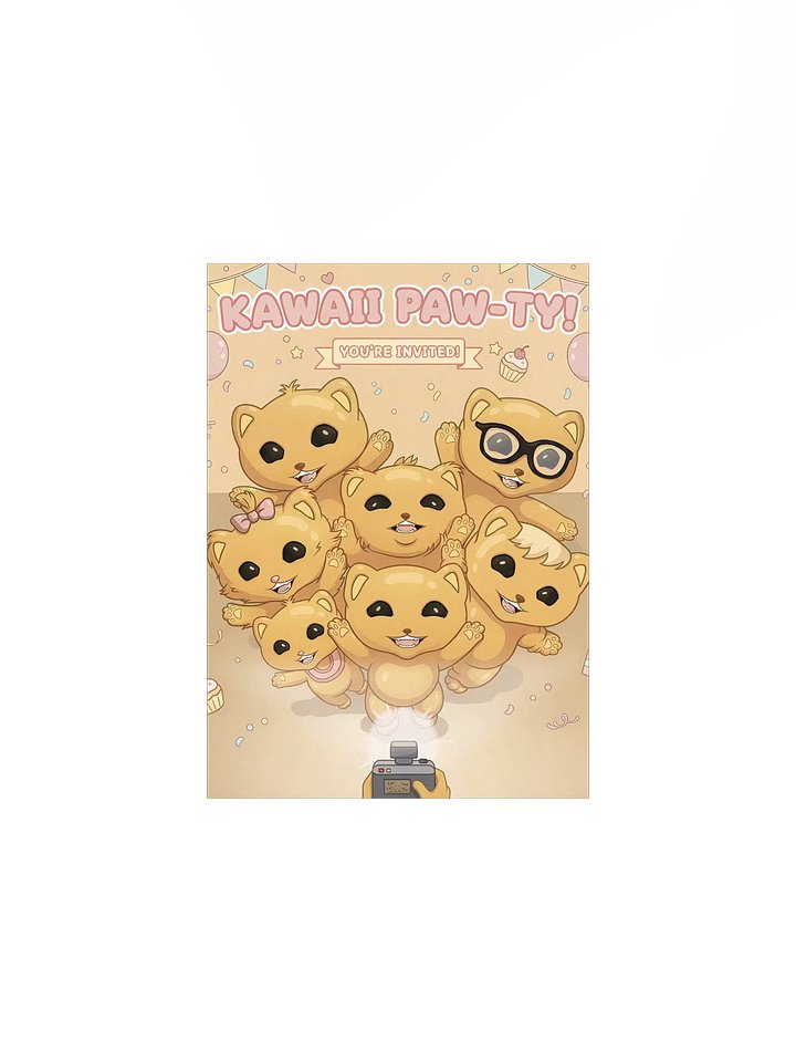 KITTEN NUGGET PAW-TY POSTER product image (2)