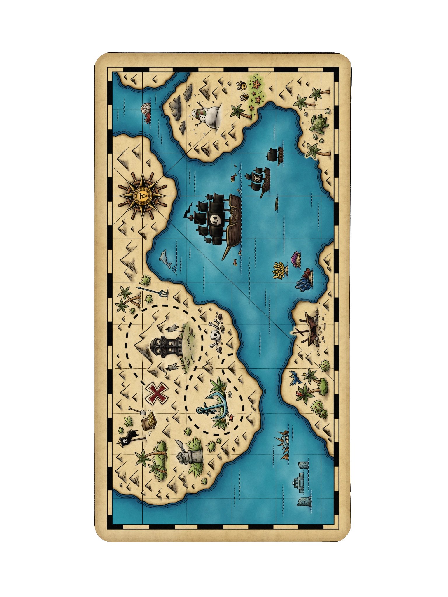 Capt. Sal's Lost Treasure Desk Mat! product image (2)