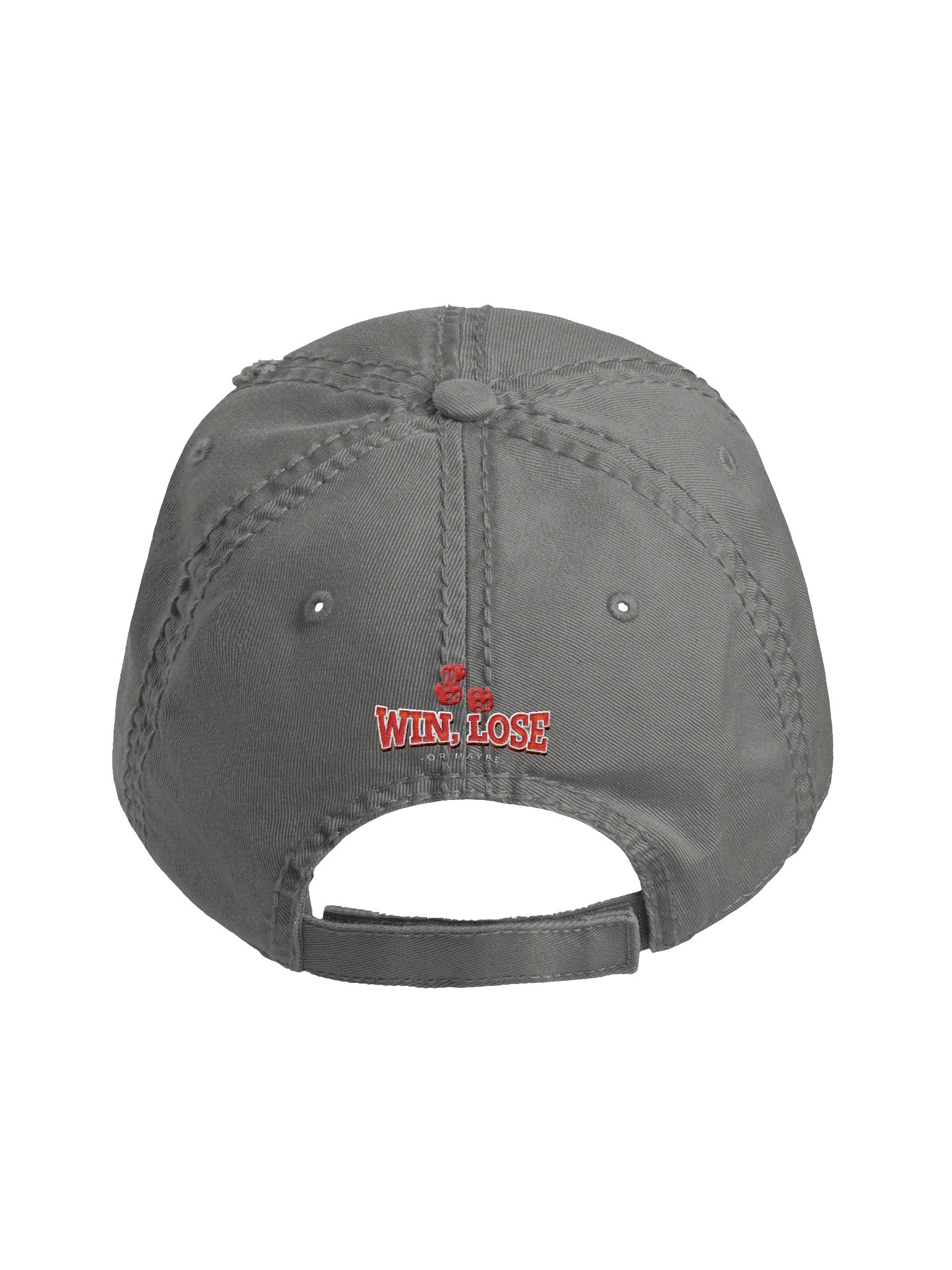 "Win, Lose or Maybe" Distressed Dad Hat product image (4)