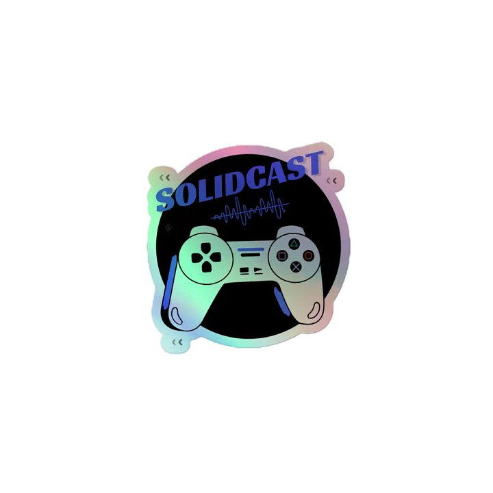 SolidCast Holographic Sticker Blu product image (1)