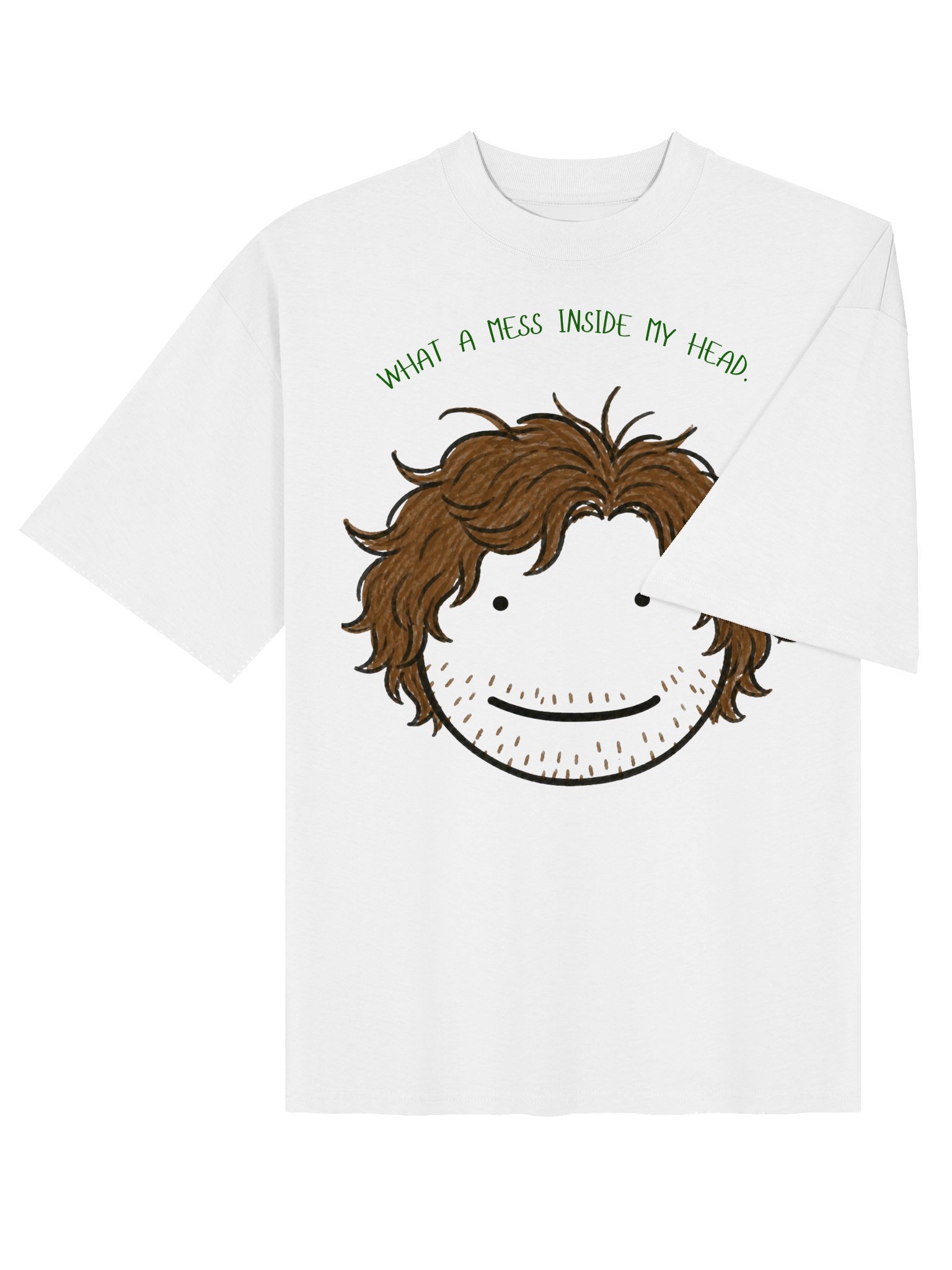 WHAT A MESS INSIDE MY HEAD. OVRSIZED TEE. product image (4)