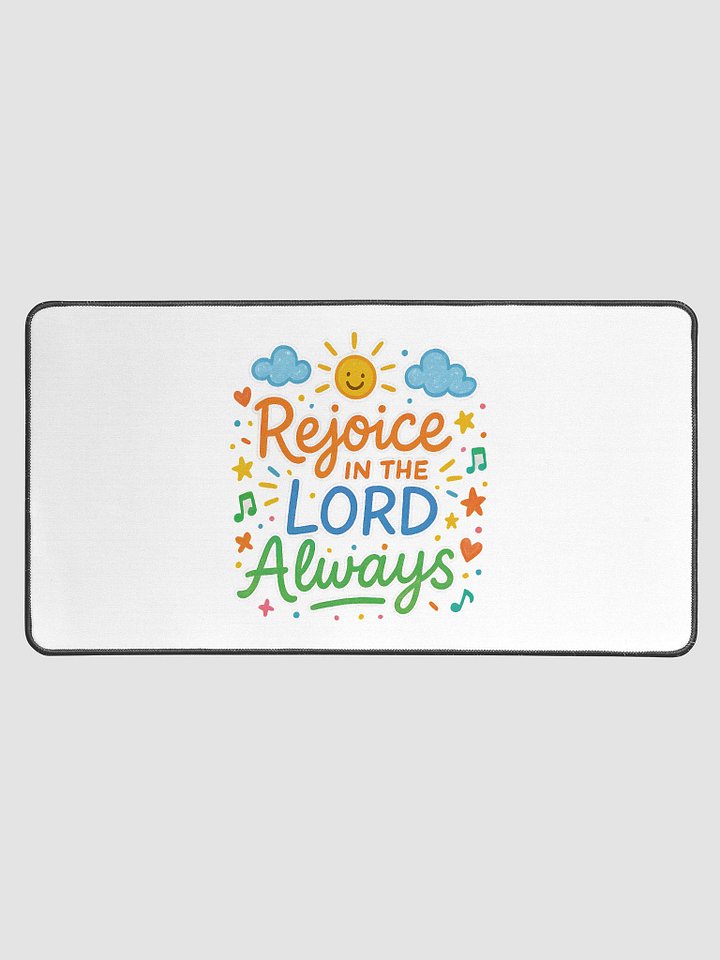 Rejoice in the LORD Always - Desk Mat product image (1)