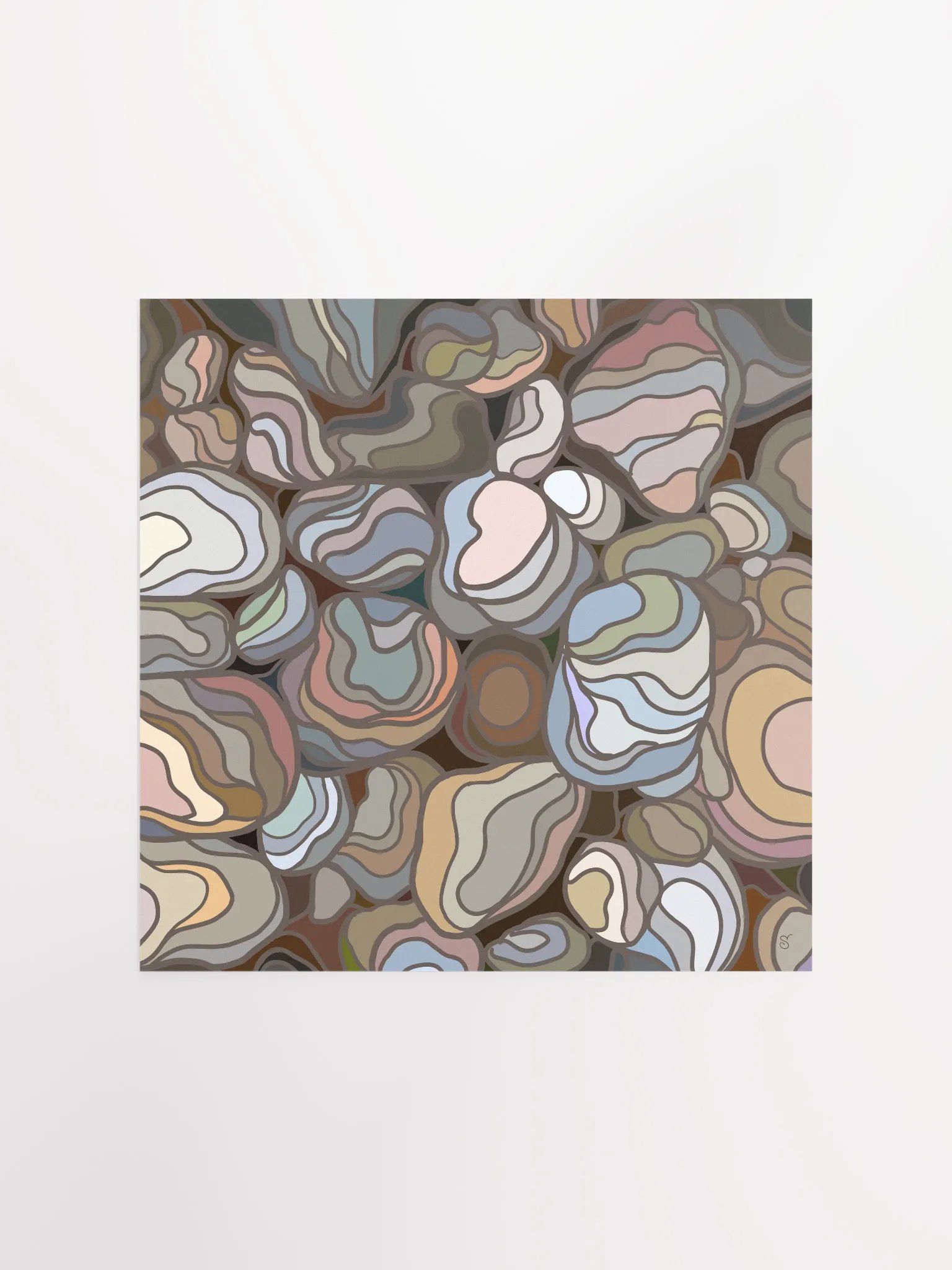 Organic Layers Matte Poster - Stones No. 3 product image (1)