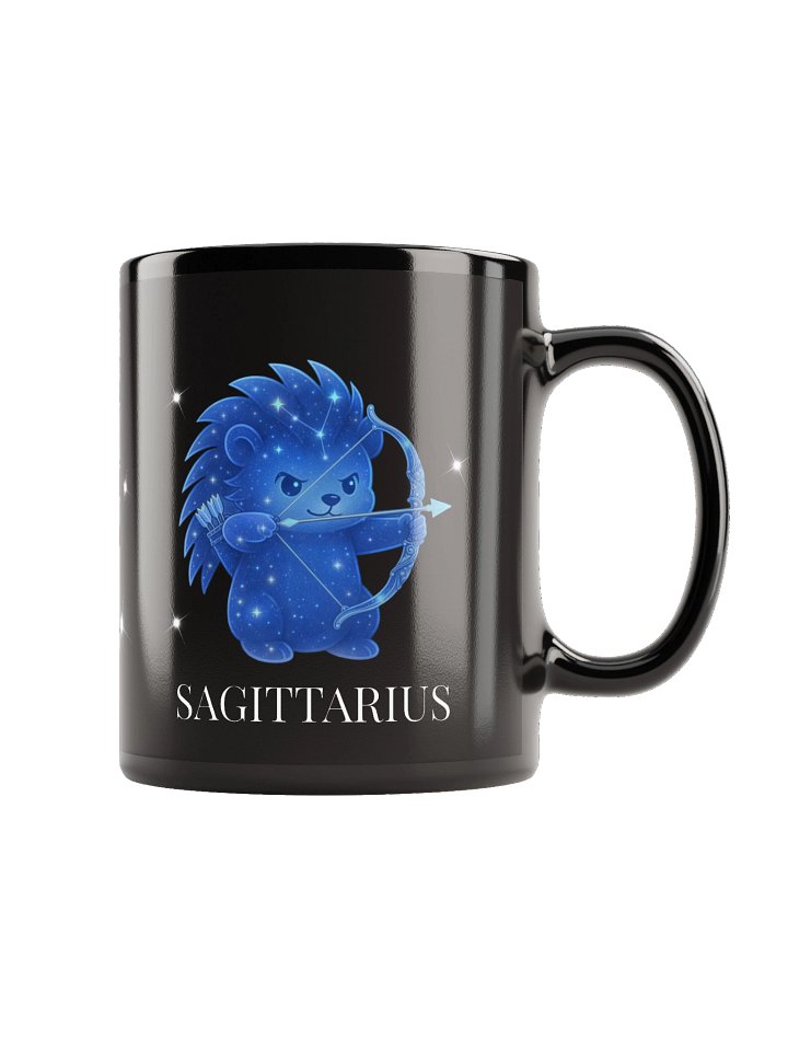 Zodiac hedgie black Sagittarius mug product image (1)