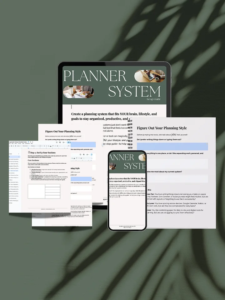 Create Your Perfect Planner System Workbook product image (1)
