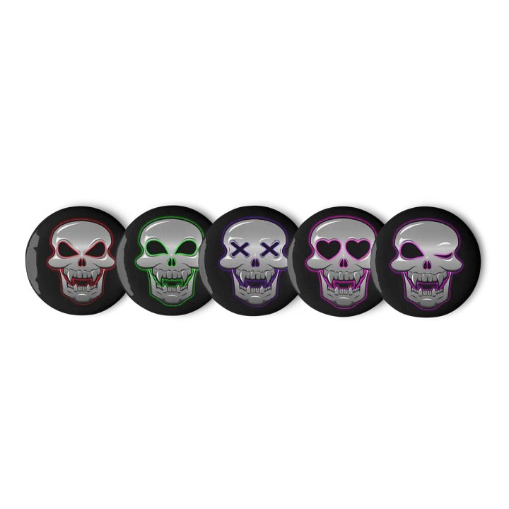 Skull Emote Buttons Set product image (3)