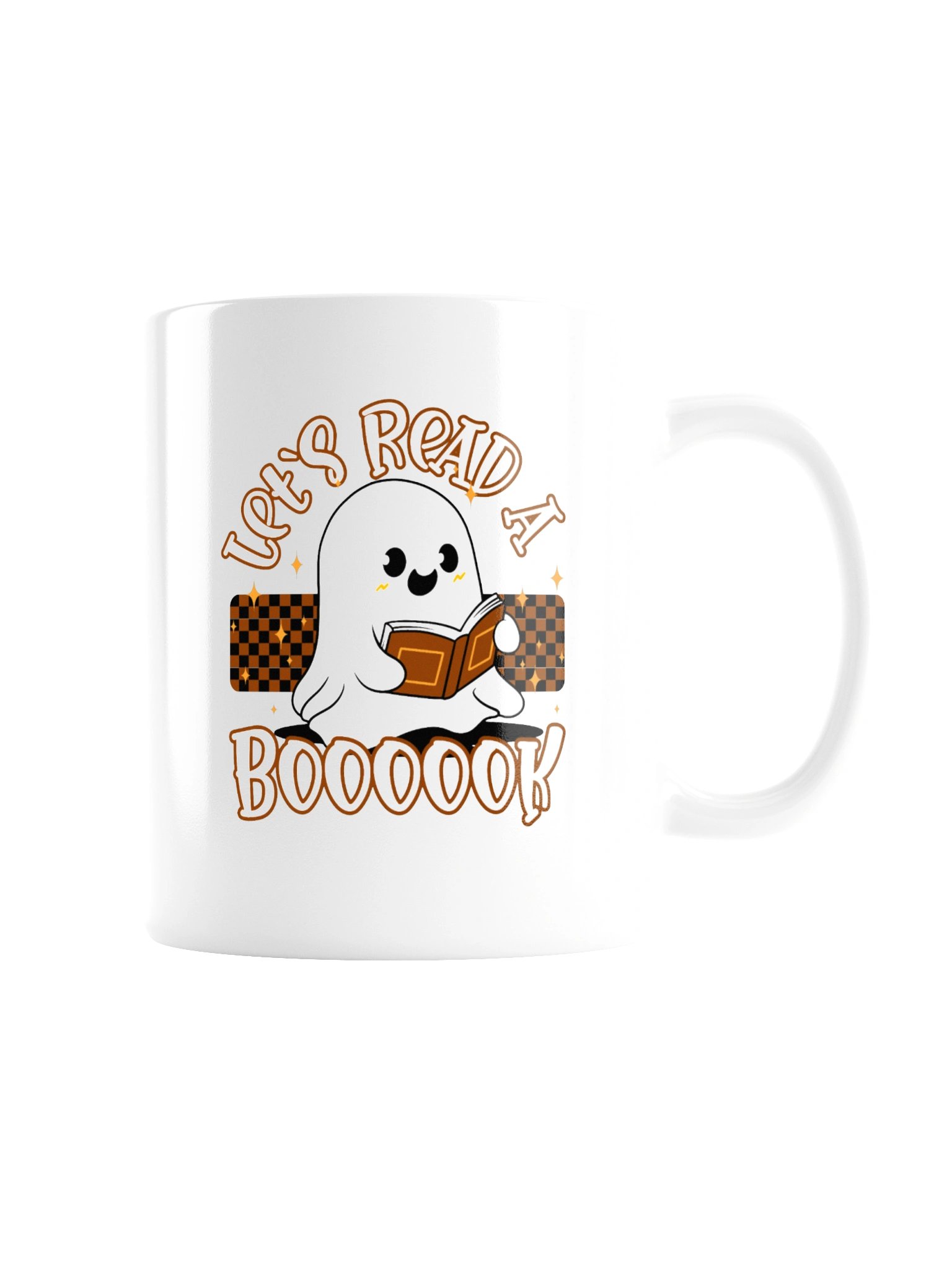 Let's Read A Boooook Mug - Cute Ghost Reading Book Coffee Mug | Funny Halloween Book Lover Mug product image (7)