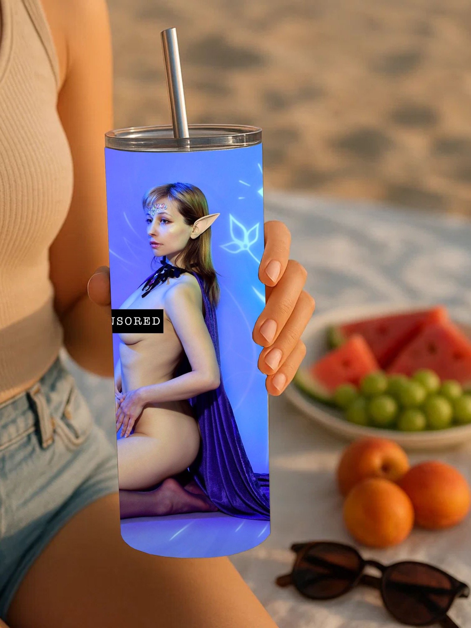 Censored Elf Nude Fantasy 20oz Tumbler product image (5)