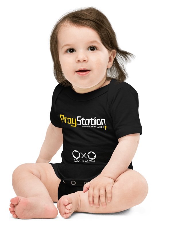 LXA PrayStation Baby One Piece | Love X Aloha - Faith Collection | Premium Christian Apparel product image (2)