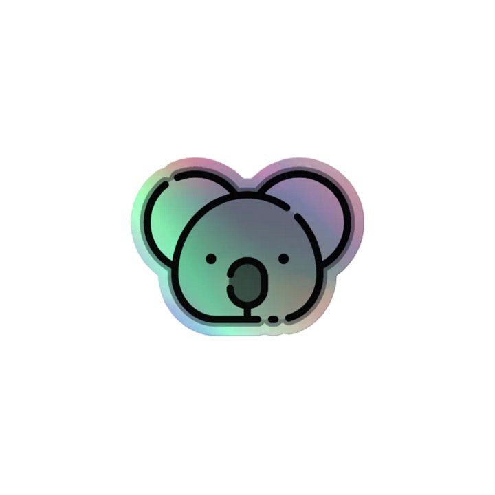 Koala Dream Holographic Sticker product image (1)