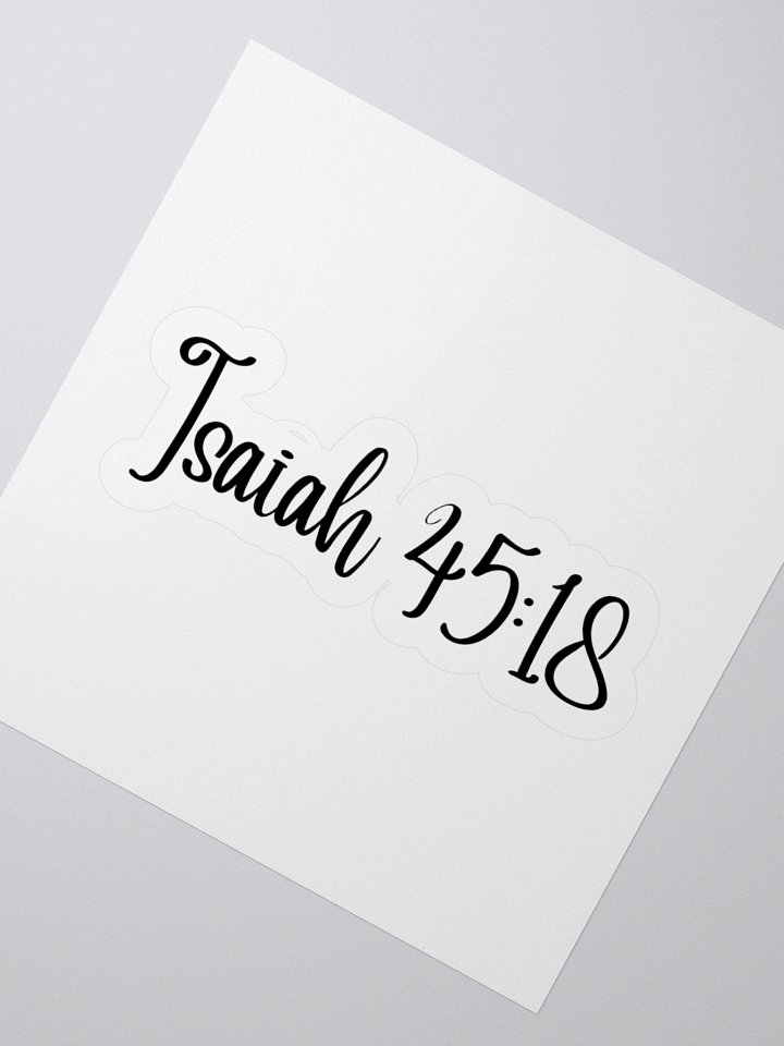 Isaiah 45:18 product image (4)