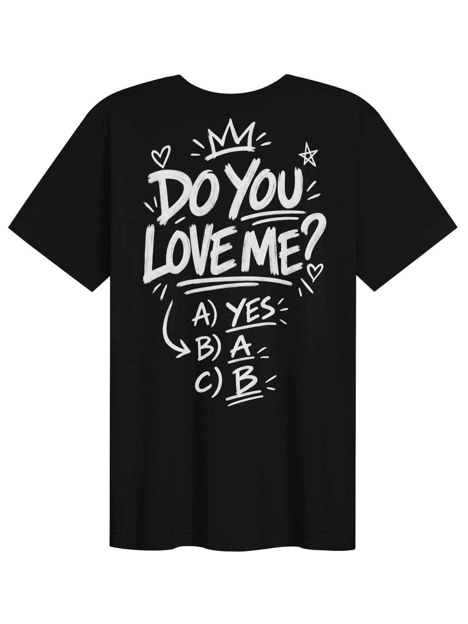 Do You Love Me? Funny Doodle Tee product image (3)