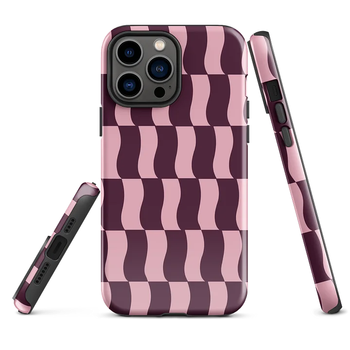 Wildberry Wavy Blocks iPhone Case product image (2)