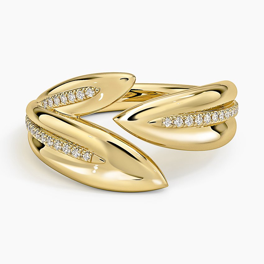 Jane Goodall Olive Branch Lab Diamond Ring in 925 Sterling Silver product image (4)