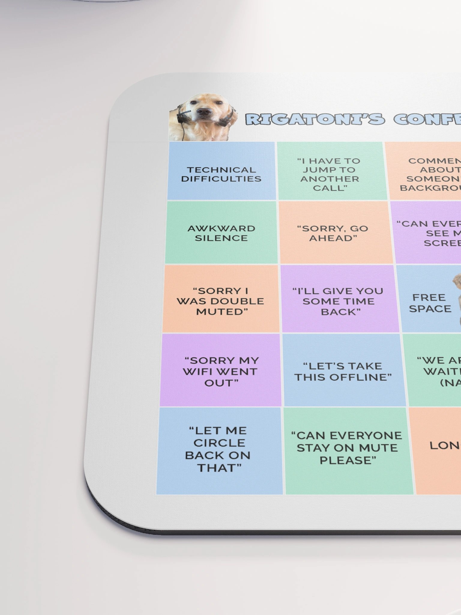 Rigatoni's Conference Call Bingo Mouse Pad product image (7)