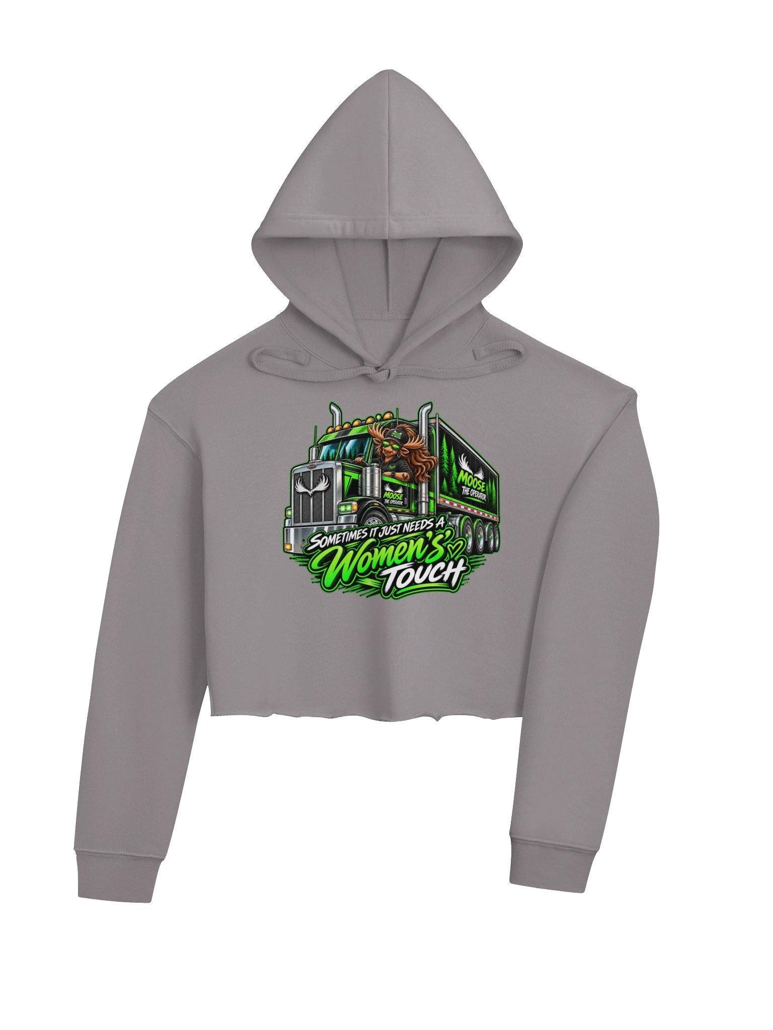 Moose Women's Touch Semi Truck Crop Hoodie product image (10)