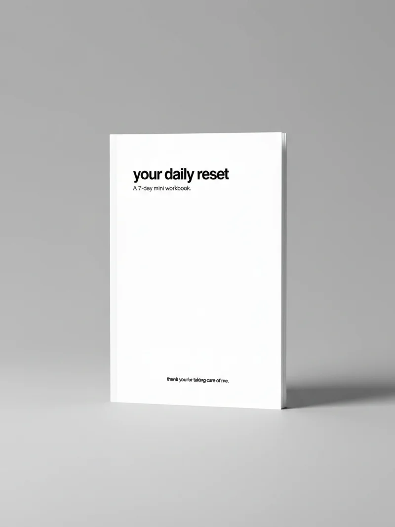 3-step Daily Reset: Mini workbook product image (1)