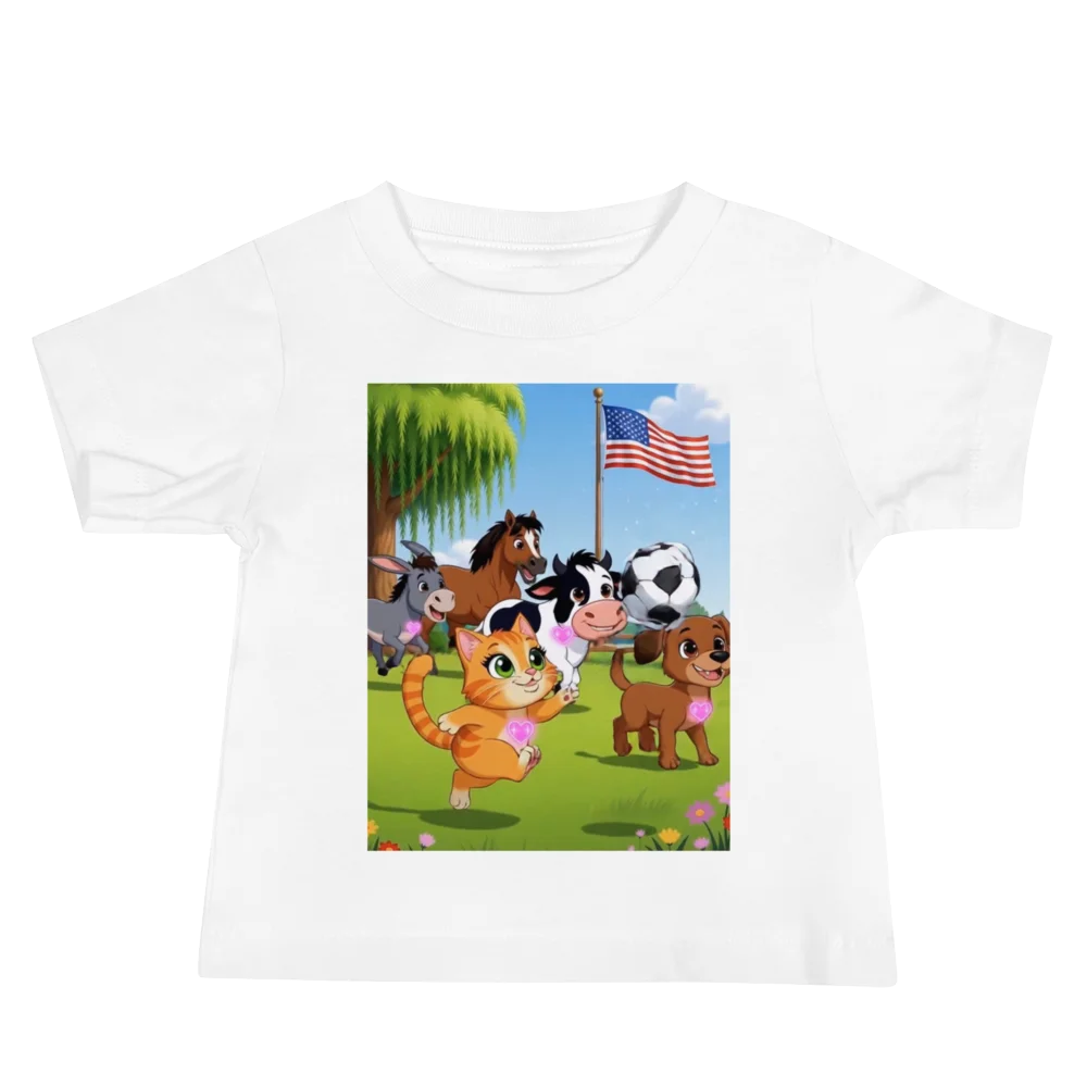 Farm Animal Soccer Baby Tee product image (2)