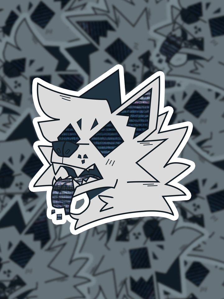 glitch.fox Sticker product image (1)