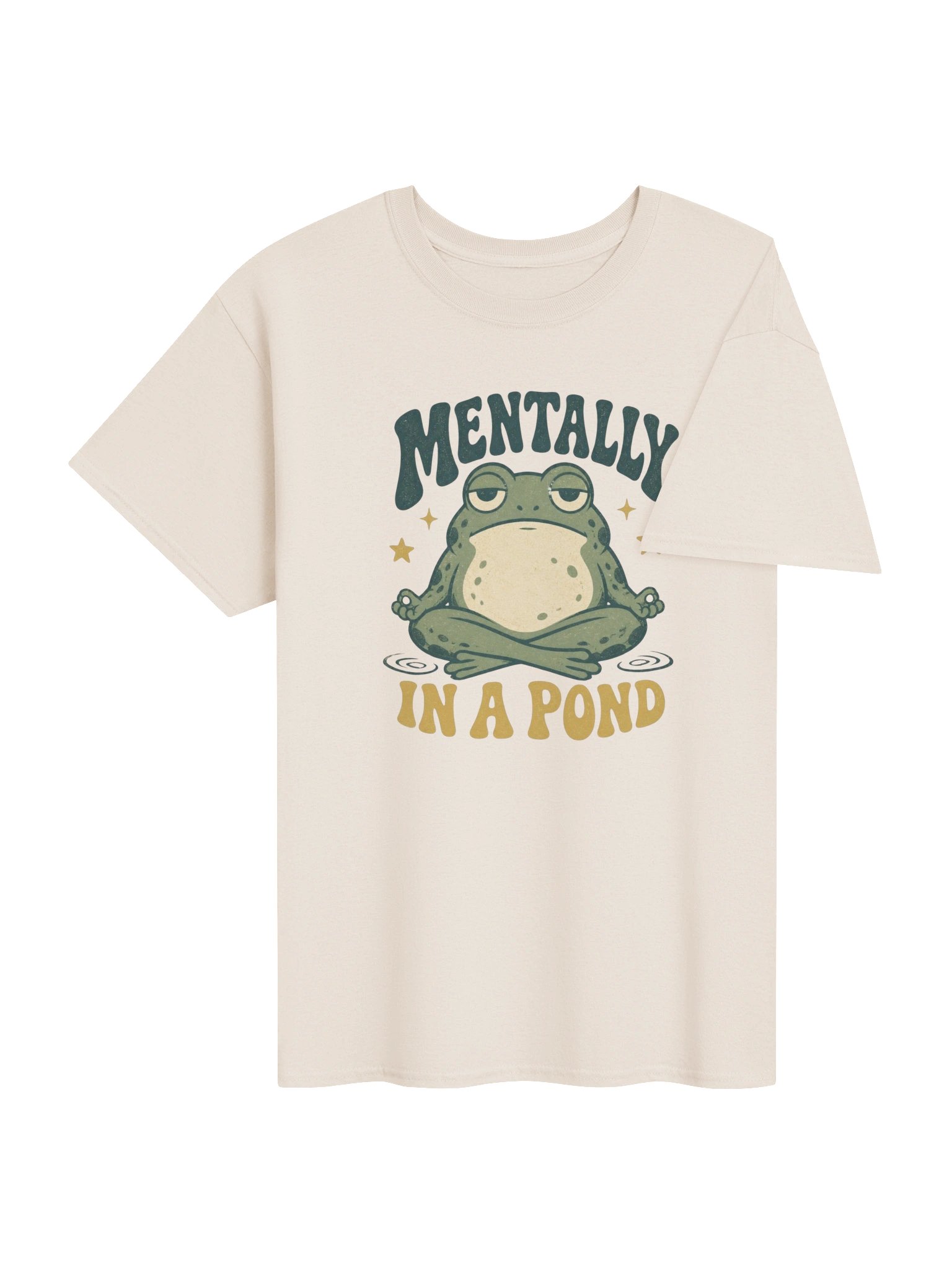 Mentally In A Pond Frog T-Shirt – Funny Vintage Frog Lover Graphic product image (26)